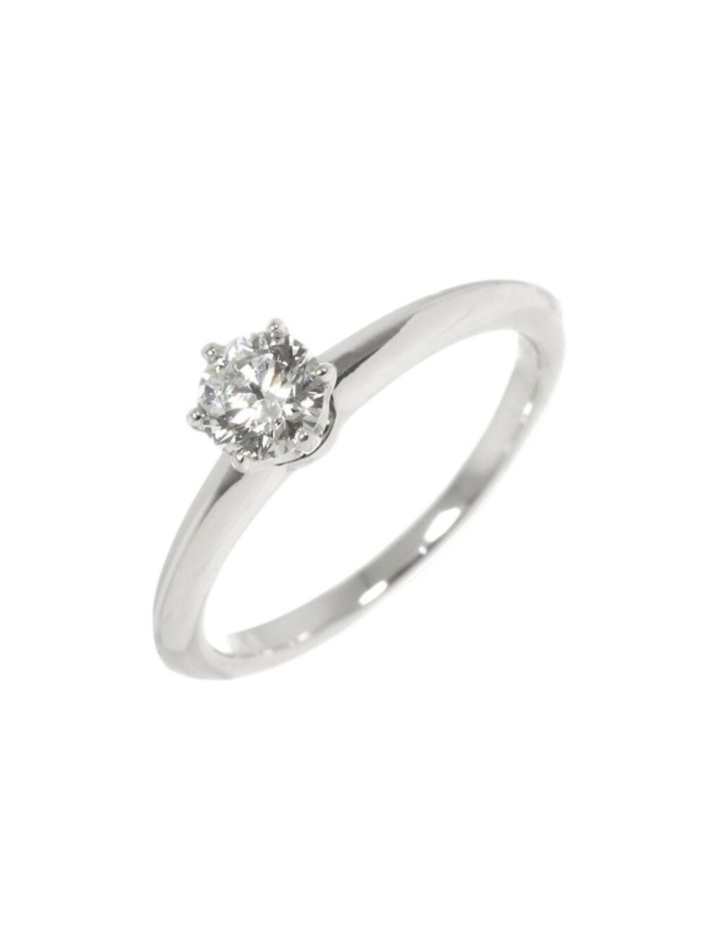 Tiffany & Co Solitaire Ring Diamond Platinum